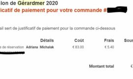Dossard triathlon Gerardmer DO 2020